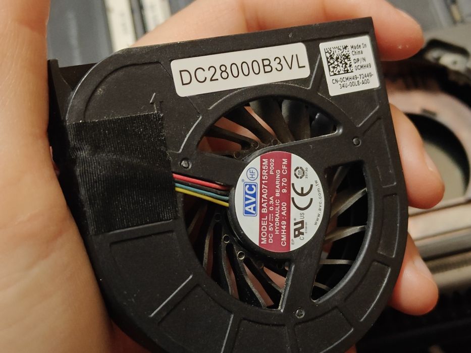 AVC BATA0815R5H Cooling Fan PN02, DC28000DDVL, 02K3K7, 5V 0.3A