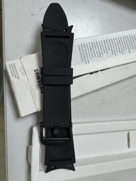 Ремінець до Samsung Galaxy Watch Hybrid Leather Band (M/L) Black