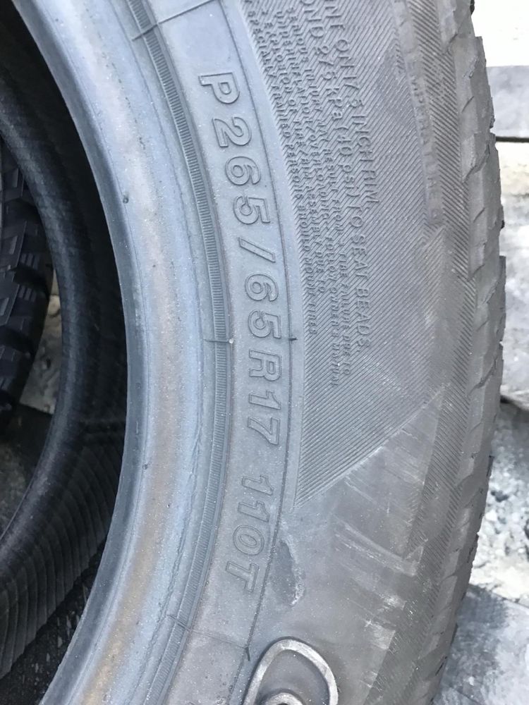 Yokohama 265/65r17 комплект резина шини б/у склад оригінал джип