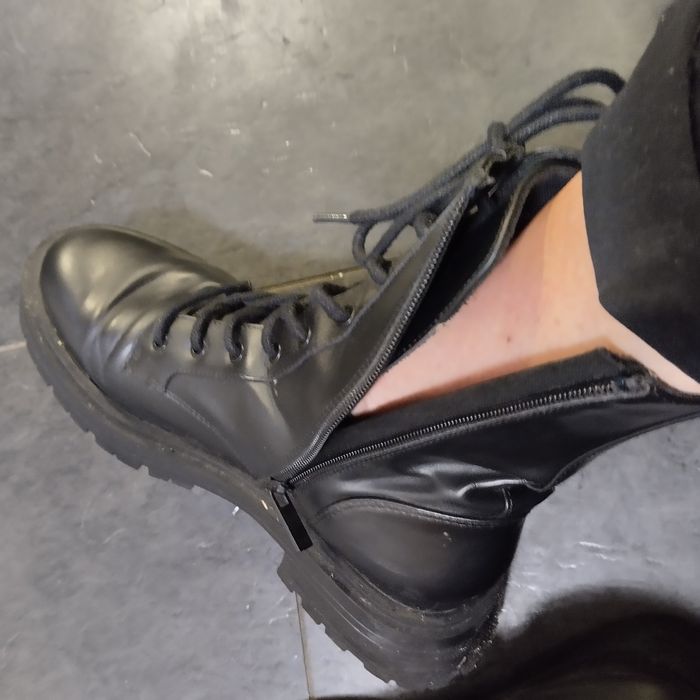 Botas militares pretas da Pull & Bear