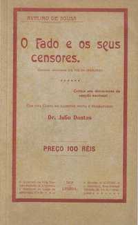 O Fado e os seus censores (Fac-Simile)-Avelino de Sousa