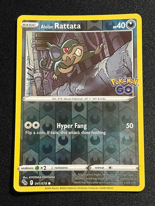 Carta Pokémon GO Alolan Rattata 41/78