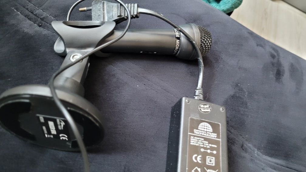 Mikrofon router modecom  mc wr 11 zasilacz Polsatu zegarek budzik
