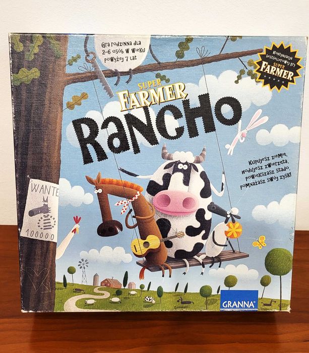 Gra Super Farmer Rancho Granna stan bardzo + dodatek KOT