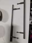2 puxadores inox