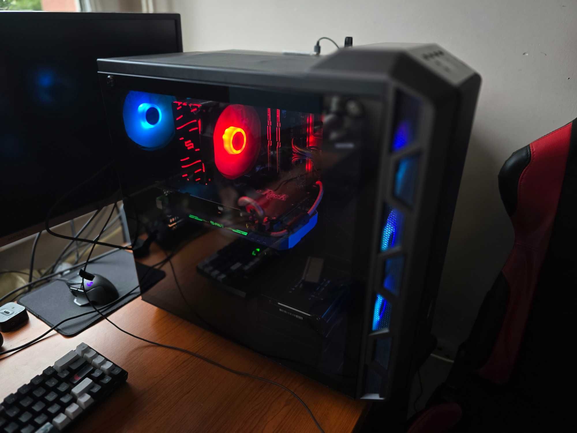 Komputer Gammingowy/Ryzen 5 5600/gtx 1080/ssd/500gb/dd4/16gb./rgb.
