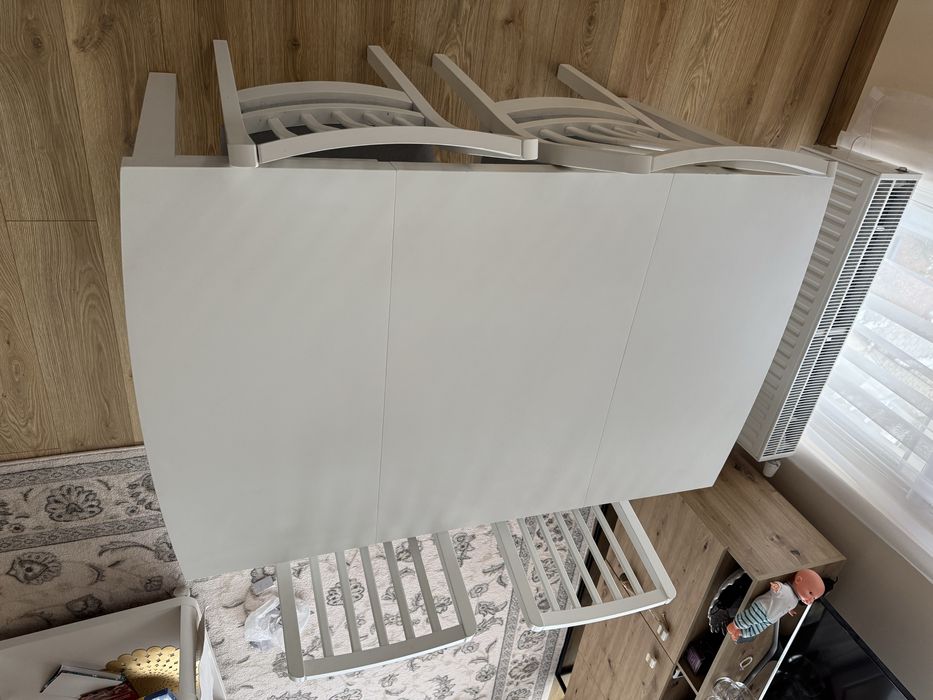 Stół Paged Paola + 4 krzesla Ikea Ekedalen