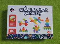Askato Klocki Małych Geniuszy kolorowe puzzle 80 el.