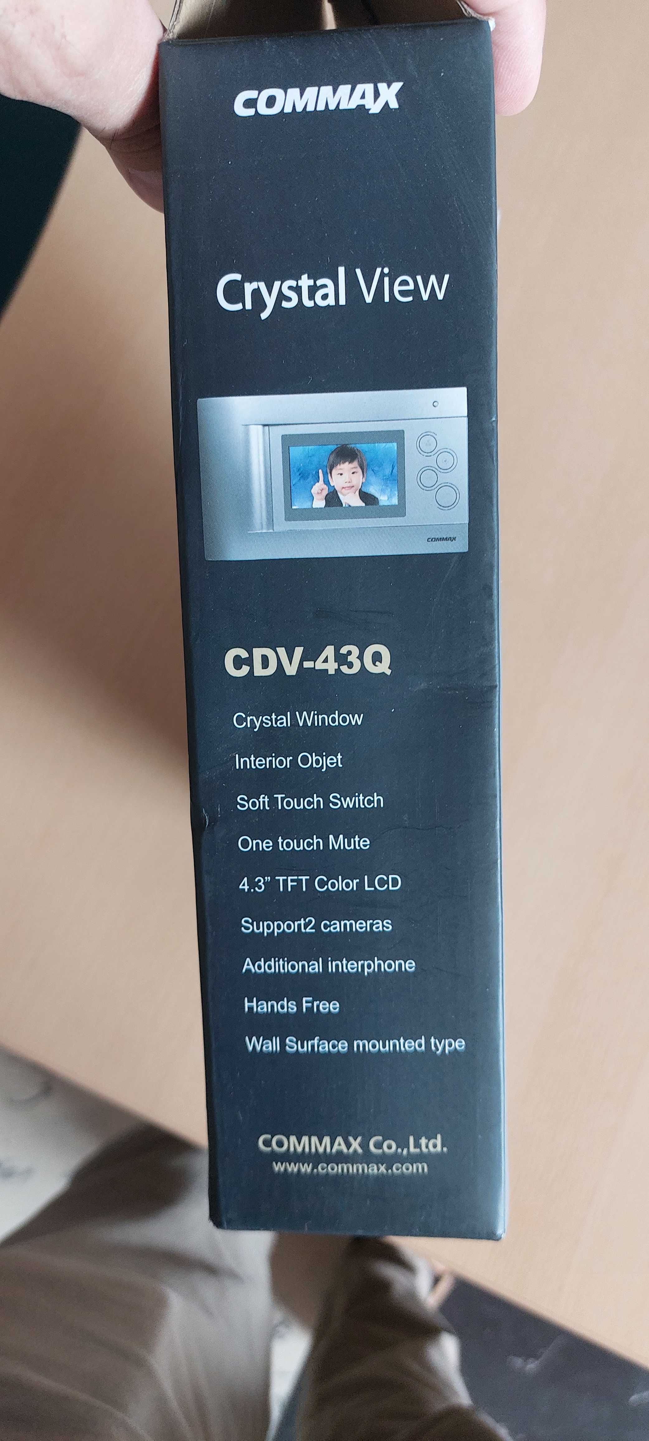 Кольоровий відеодомофон Commax cdv-43q + панель виклику