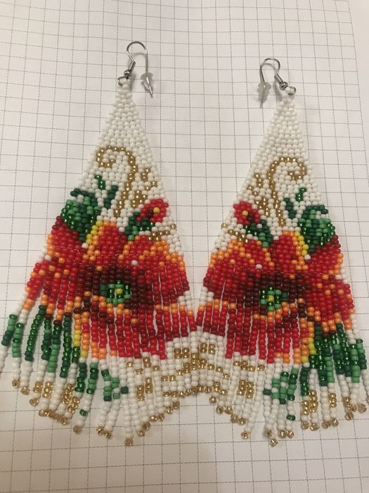 Серги з бісеру