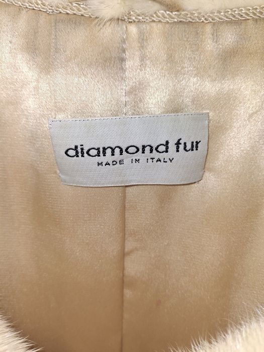 Жилет довгий біла норка