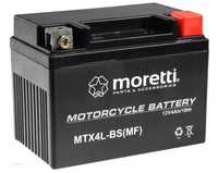 Akumulator Moretti MTX4L-BS (YTX4L-BS) 4AH 50A - Sklep Brzeźnicka 58