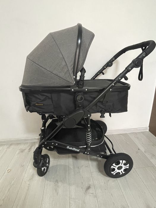 Коляска трансформер з реверсивним блоком + автокрісло