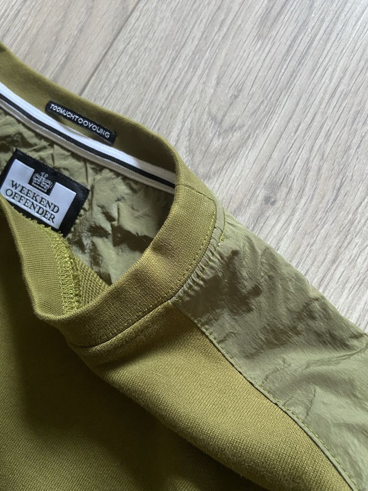 Weekend Offender nylon sweatshirt світшот з нейлоновими вставками