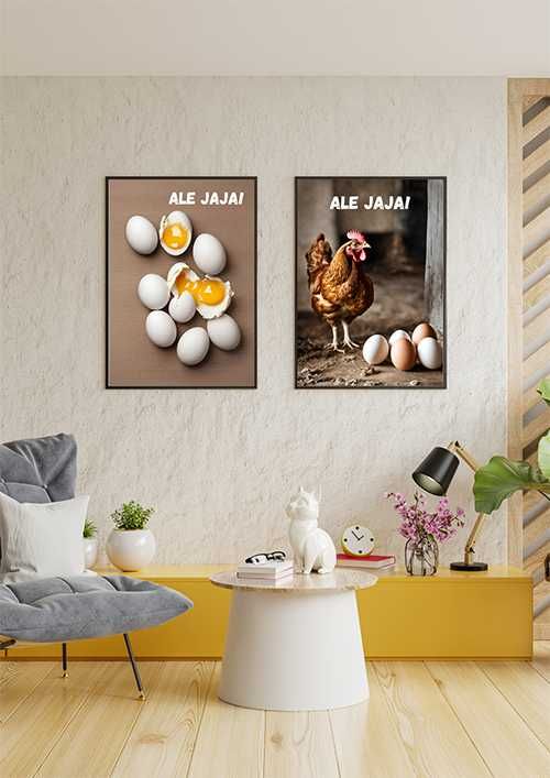 Plakat z humorem - ale jaja 2 - do kuchni/ restauracji