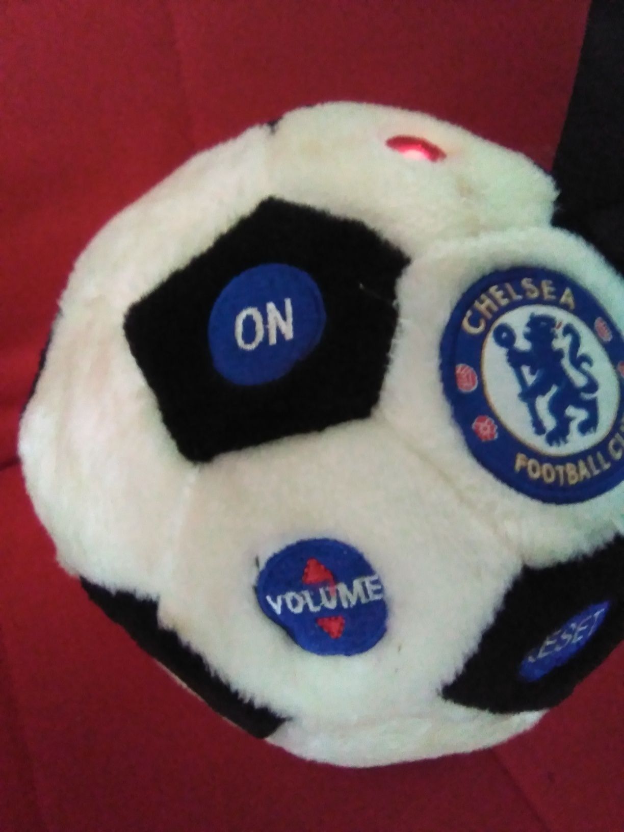 Bola com rádio FM (peluche). CHELSEA futebol clube