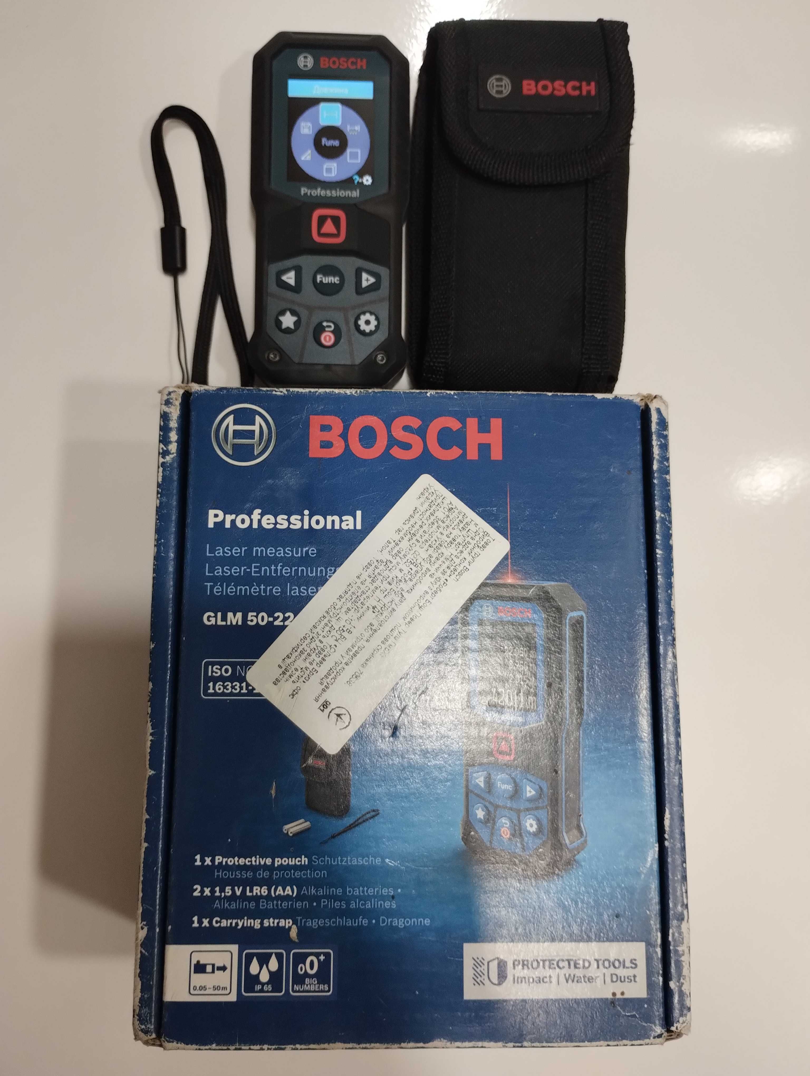 Лазерная рулетка, дальномер Bosch GLM 50-22 Professional