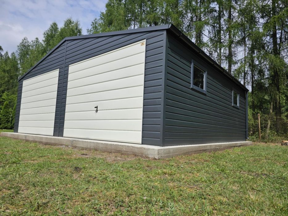 Garaż blaszany 4x6 6x5 6x5,80 6x6 7x6 8x6 9x5 9x6 - PRODUCENT Premium!