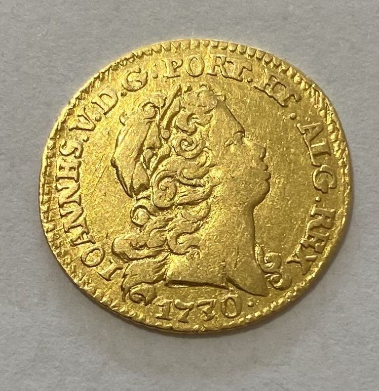 Moeda de ouro D.JOÃO V 1/2 Escudo 1730