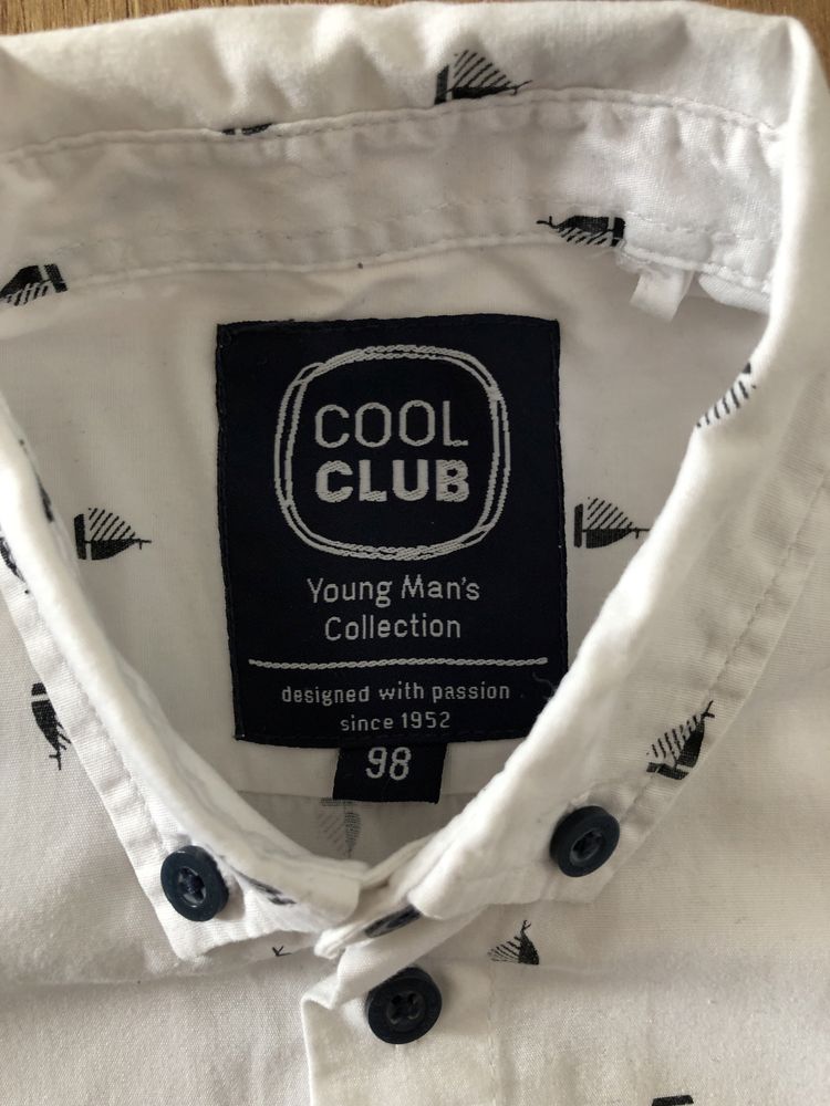 Biała koszula cool club r.98