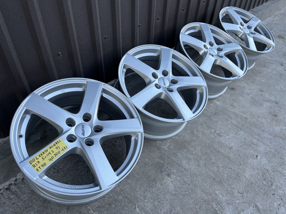 Литі диски r17 5/114.3 alutec 7j et40 kia hyundai renault mazda тд