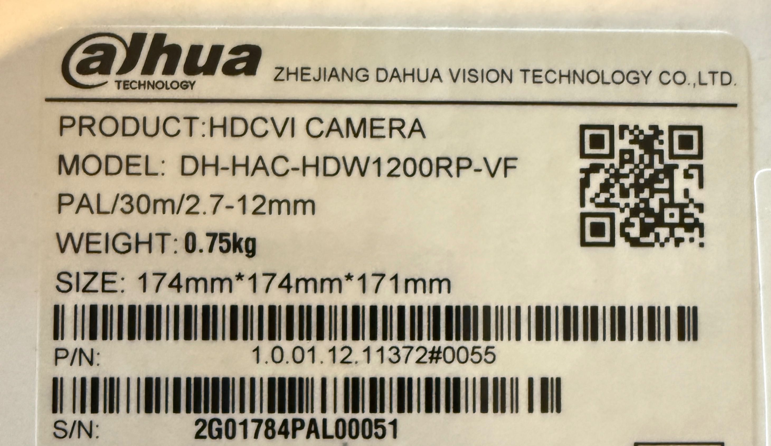 6 x Kamera Dahua HDCVI HDW1200RP,10 x Transmiter Video, Moduł Zasilacz