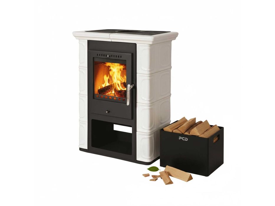 Piec piecyk kaflowy Thorma BORGHOLM Kość Słoniowa 7kw ECODESIGN