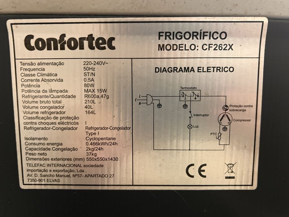 Frigorifico e arca - usados