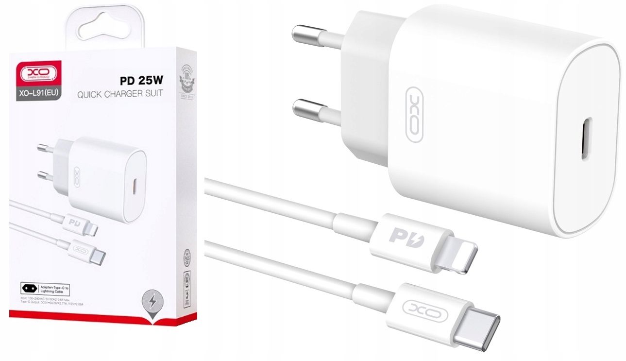 Ładowarka + Kabel 25W Do Iphone 12 13 14 Pro Max