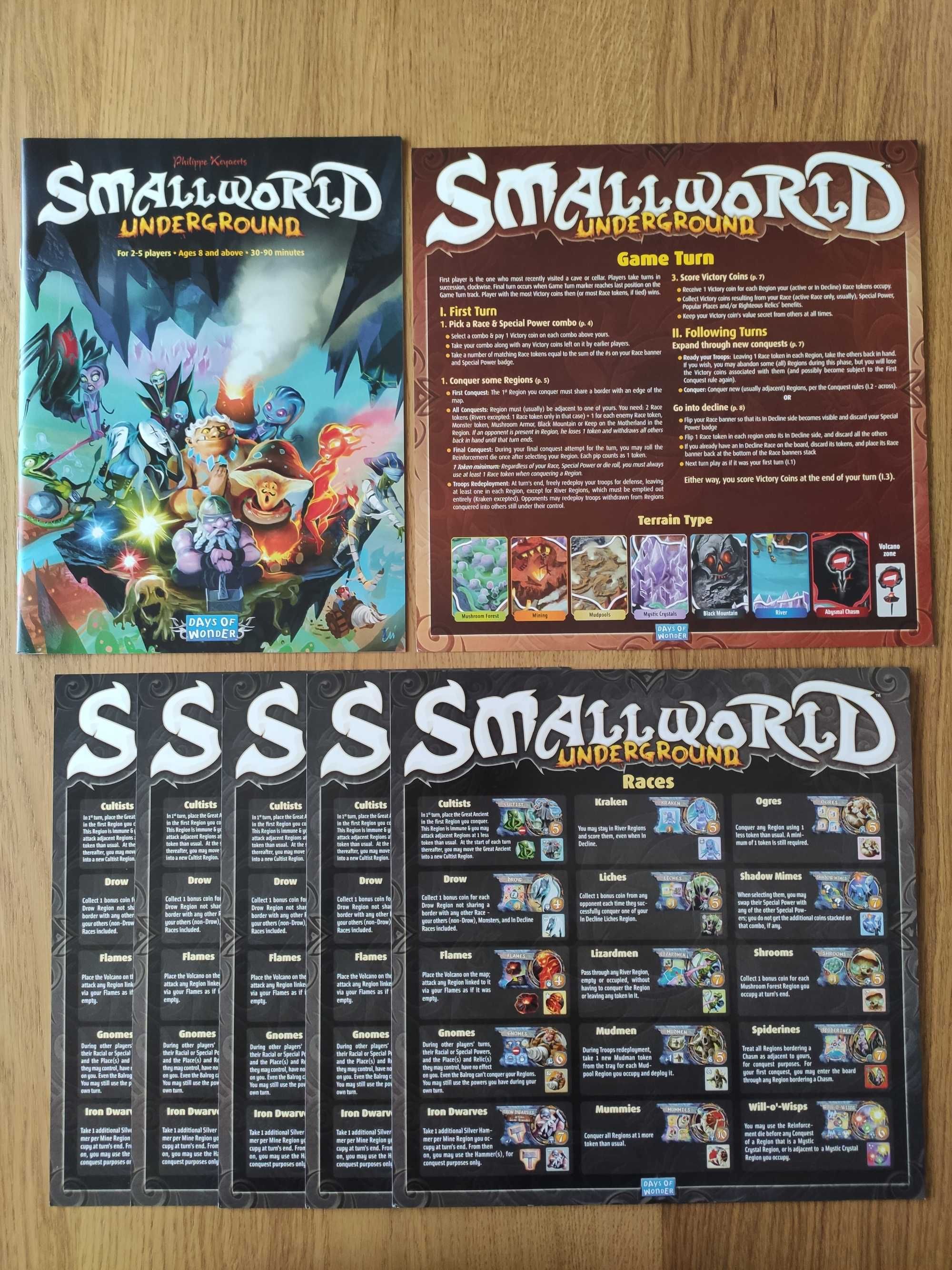 Small World Underground - jogo de tabuleiro