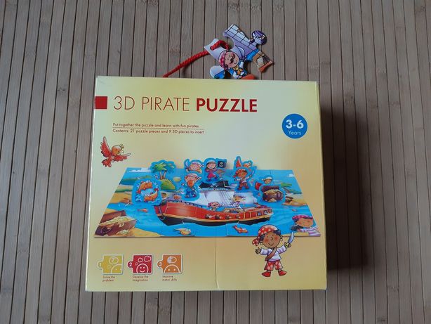 Duże puzzle pirackie 3D