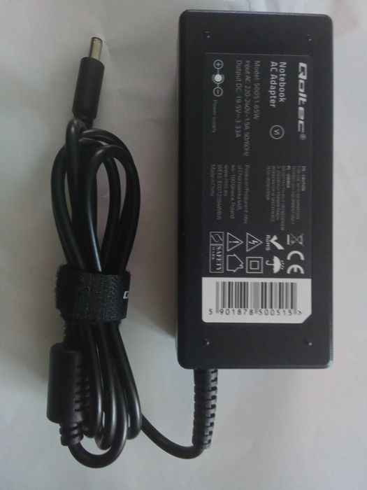 Qoltec Zasilacz do HP 65W | 19.5V 4.5*3.0 + pin do HP Envy