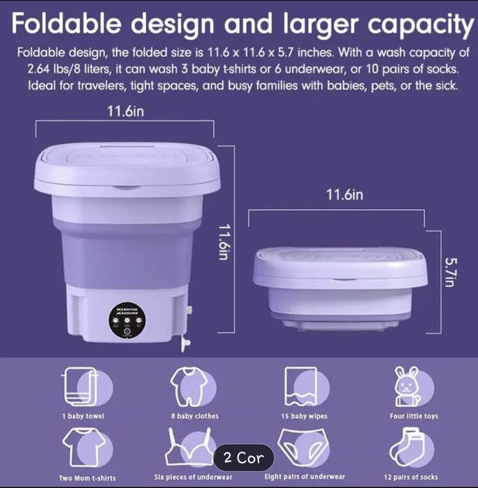 Mini máquina de lavar