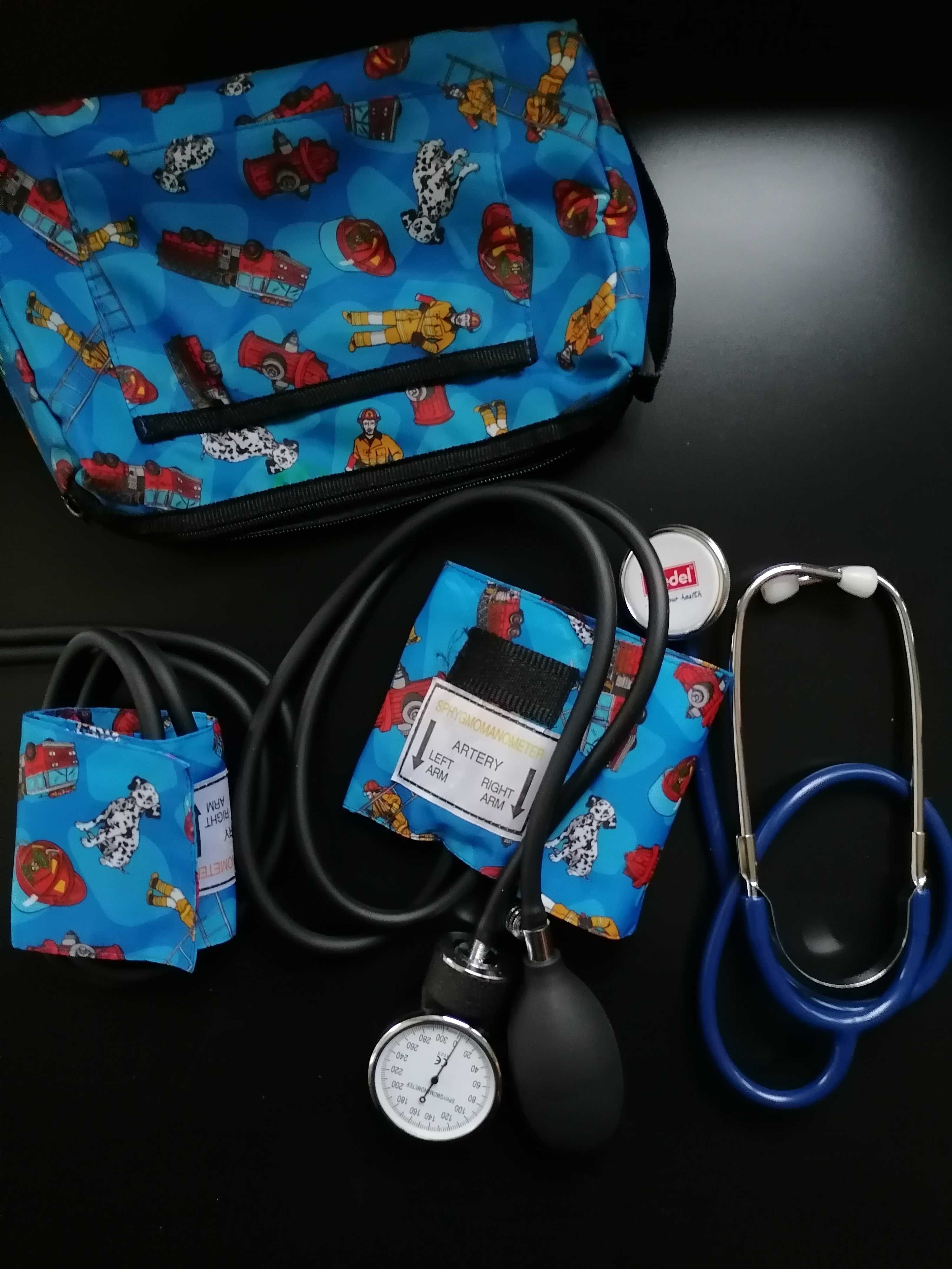 Ciśnieniomierz pediatryczny zegarowy i stetoskop Medel