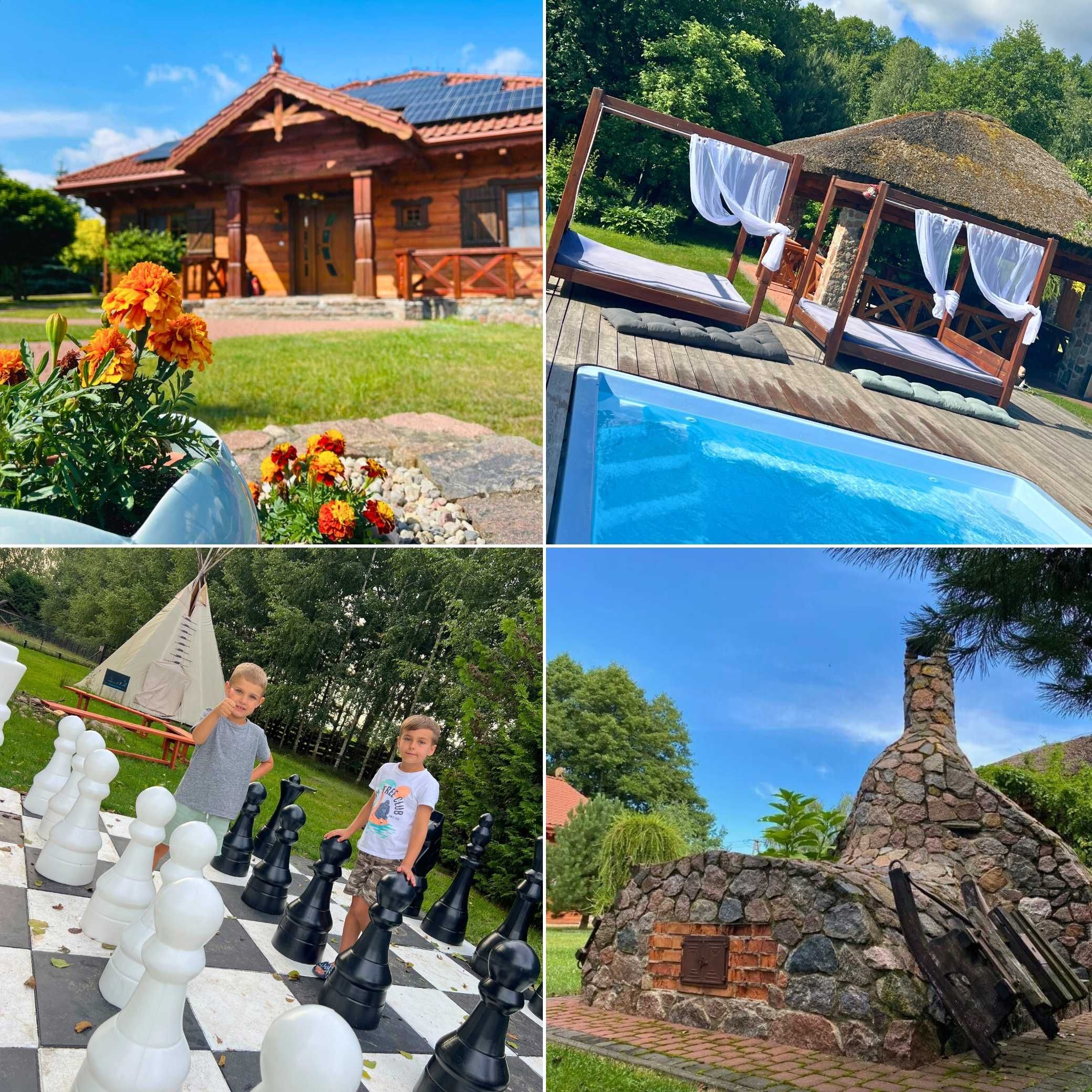 Rezydencja z basenem | Podlasie, jacuzzi, sauna, willa wynajem, 16 os.