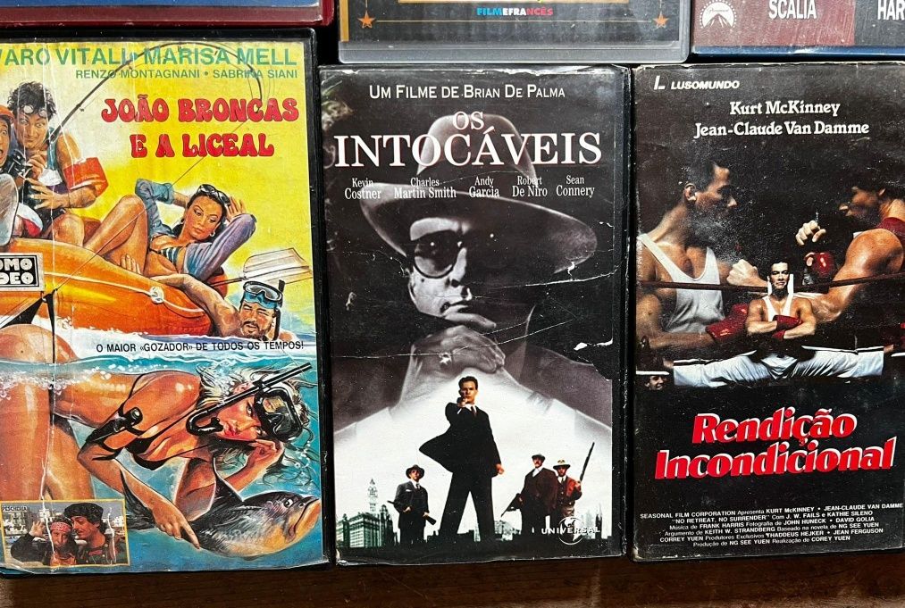 Filmes antigos de cassetes VHS originais vintage