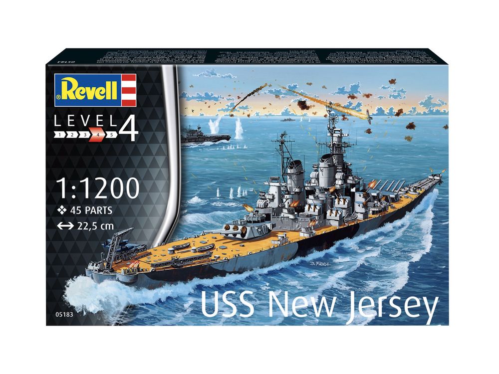 Model do sklejania STATEK 1/1200 USS NEW JERSEY Revell 05183