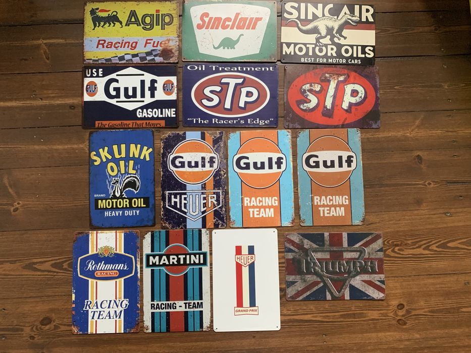 Blacha ozdobna tablica metalowa Retro Piwo Rum Tequila Tyskie Bacardi