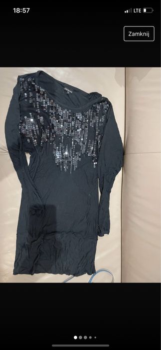 Super czarna damska  bluzka Calvin Klein jeans r S