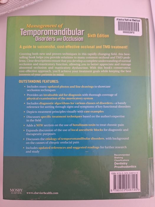 Management of Temporomandibular Disorders and Occlusion Okeson