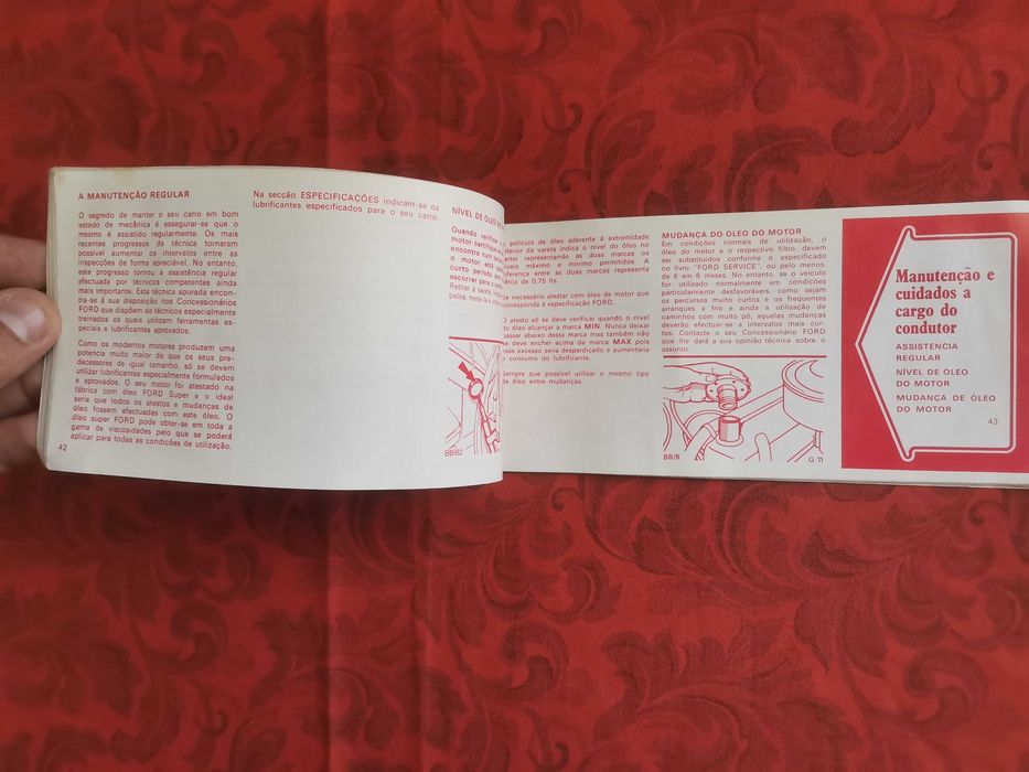 Manual de instruções Ford Escort Mk1 Mk2 1970