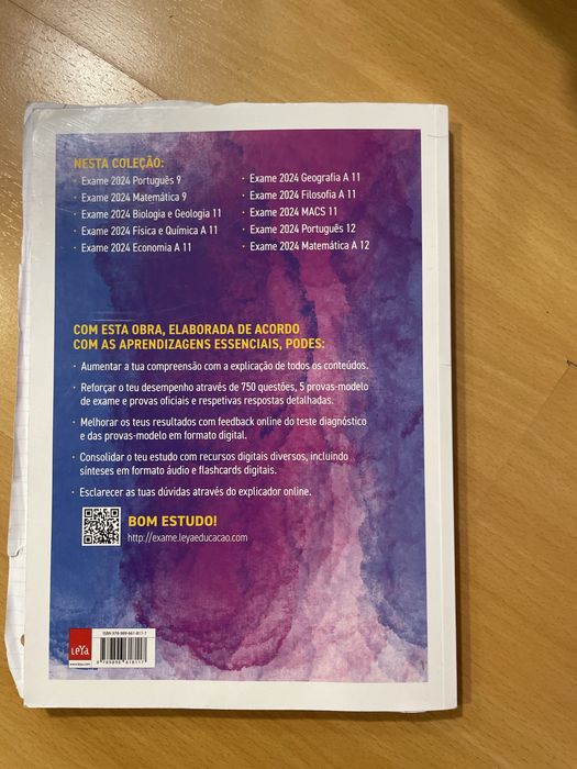 Livro de preparacao de exame de portugues