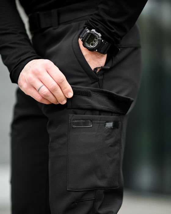 Зимові карго чоловічі штани Softshell / теплые штаны для мужчин