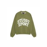 Світшот STUSSY Big Crackle Sport Crew Green