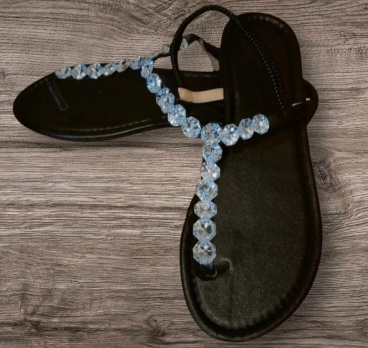 Sandálias Shein Pretas Tam 41