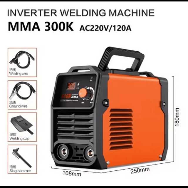 F1306 máquina soldar inverter 300A com cabos - super preço