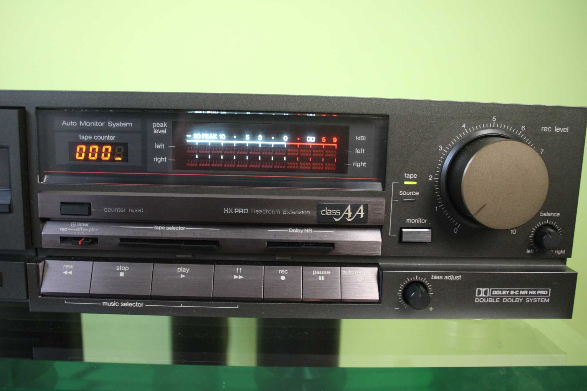 Magnetofon kasetowy TECHNICS RS-BX705, stan BARDZO DOBRY