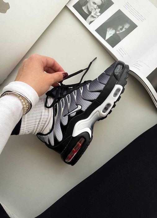 Осенние Кроссовки Nike TN Plus Black grey / Найк ТН 38 39 40 41 42