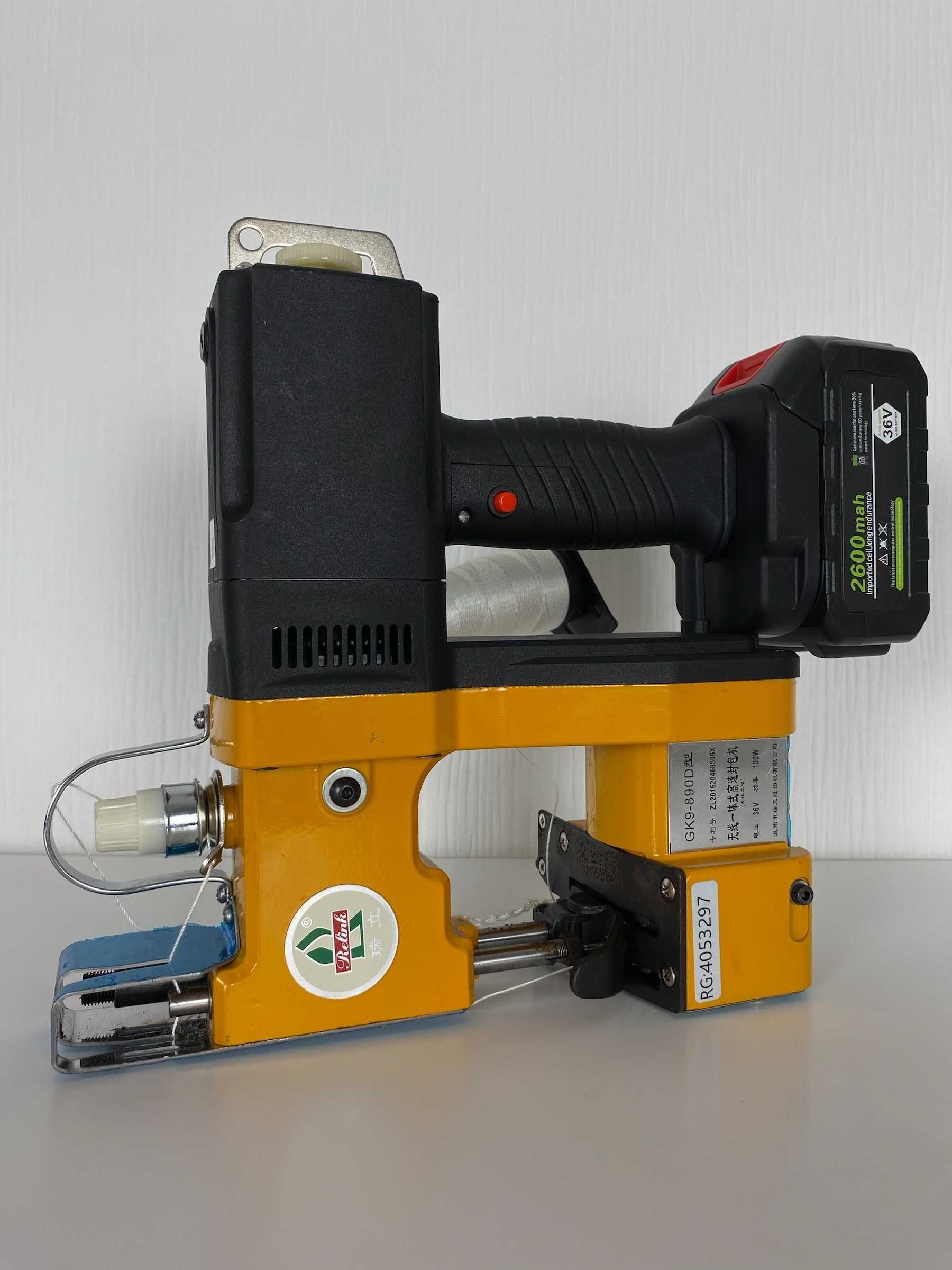 Relink®RG890D-36V-25Ah мешкозашивочная машина, Li-ion аккумулятор