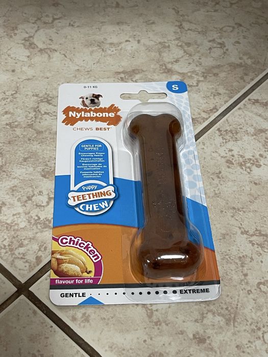 Nylabone Kość do czyszczenia zębów dla małych psów o smaku kurczaka